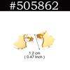 Venezuela,Afghanistan,Lebanon Cedar,Madagascar,India Punjab,Trinidad and Tobago Stud Earrings Stainless Steel Jewelry #505621