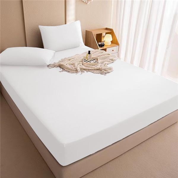 Waterproof Fitted Sheet Breathable Anti-Bacteria Solid Color Modern Mattress Cover Urine Double Bedspread Sheets Bed Set