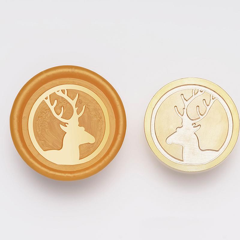 Счастливого Рождества сургучной печатью головы рождественские новогодние печати серии