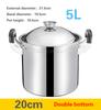 Stainless Steel Large Capacity Deep Soup Pot Thickened Extra High Pot Induction Cooker Universal Porridge Stew Pot Pots and Pans