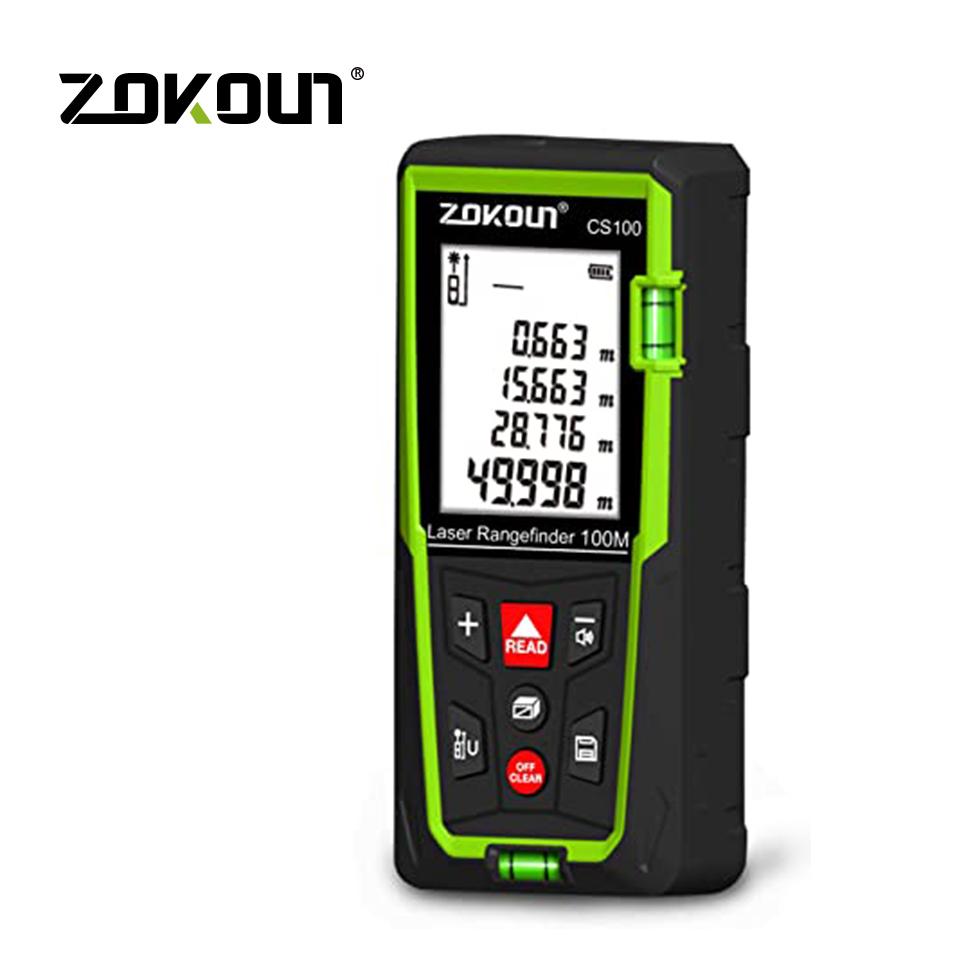 Shockproof Laser Distance Meter Electronic Ruler Laser Digital Tape Stable Multi-functional Laser Range Finder with 99 Data Storage 2 AAA Batteries