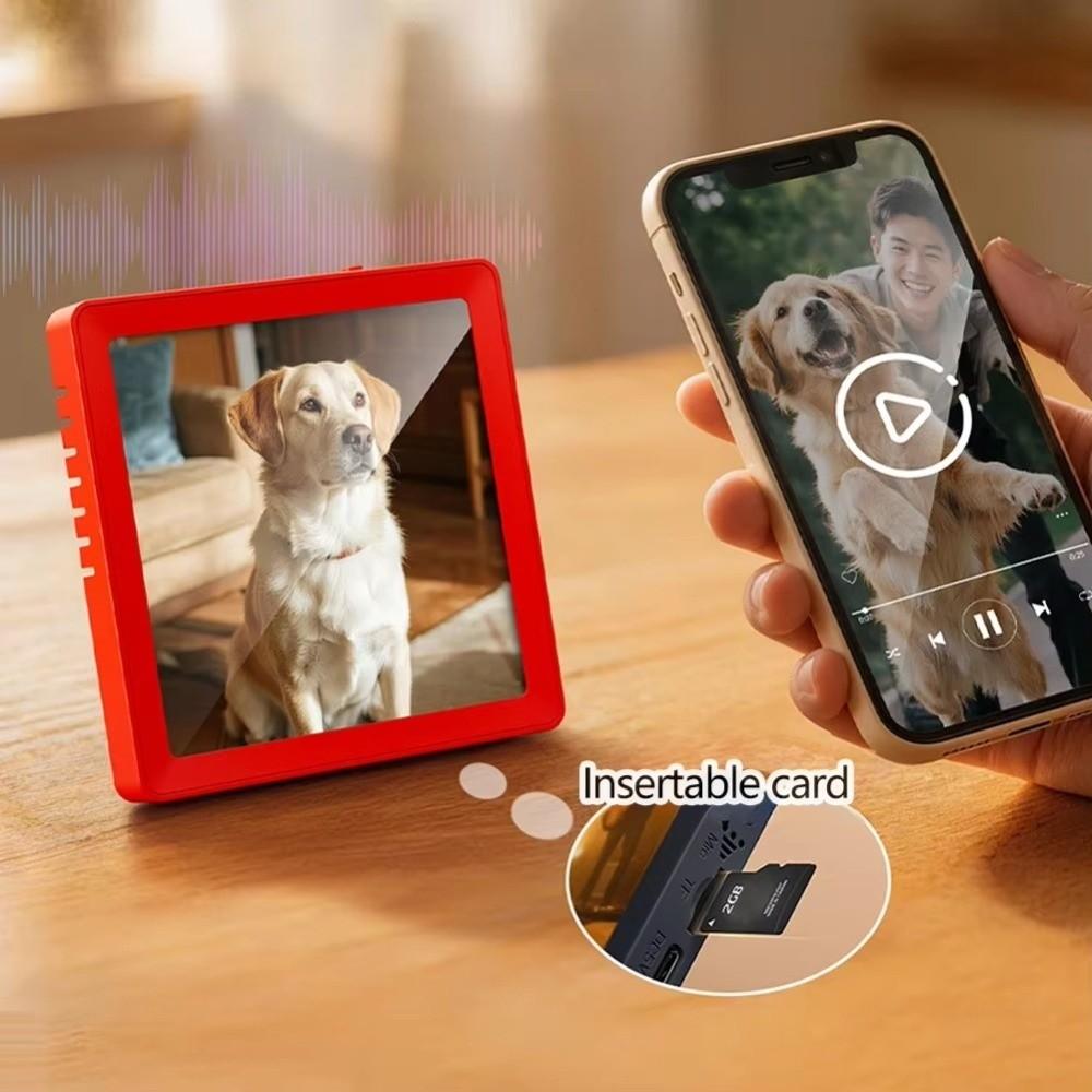 Fridge Magnet Music Photo Frame Support Recording TF Card Bluetooth Speaker Gifts