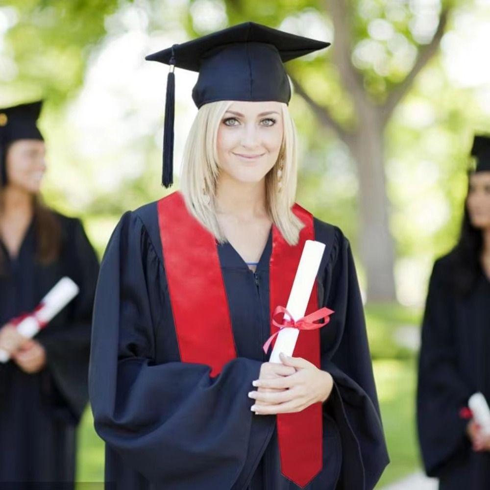 Bachelor Cap Graduation Season Set Solid Color University Graduation Set Graduation Ceremony