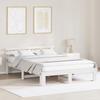VidaXL Bed Frames In White Wood White Wood 150 X 200 Cm Durable 872606