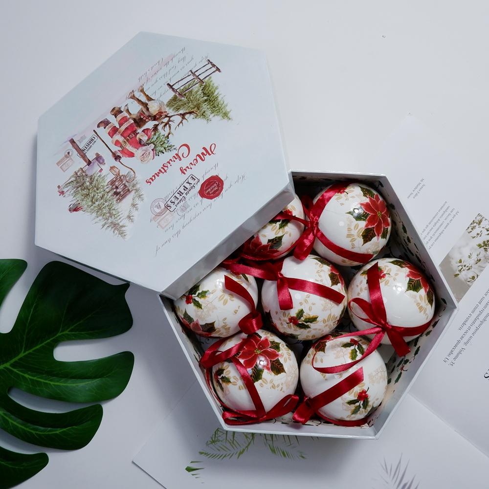 Xmas Party Hanging Ball for Home Party Ornament Christmas Gift Christmas Tree Decor Ball Baubles Ornament  Xmas Tree Toys 7 PCS  a Set