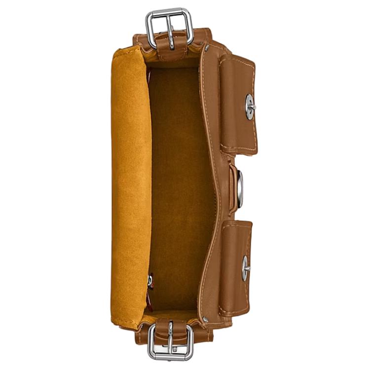 Coach Полосатая Сумка-Кроссбоди Cargo 26 с Брелоком-Логотипом Женская Сумка на Плечо Коричневая CU124-LHT7J