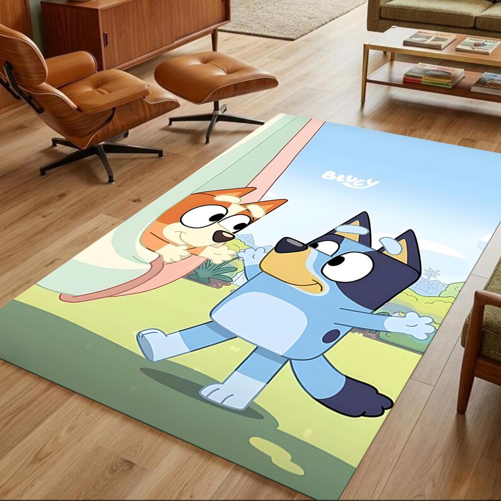 Bluey Carpet Suitable for Entryway Decorate room Hallway Dormitory Antislip Carpet Anime Office Decor Wedding Party Gift