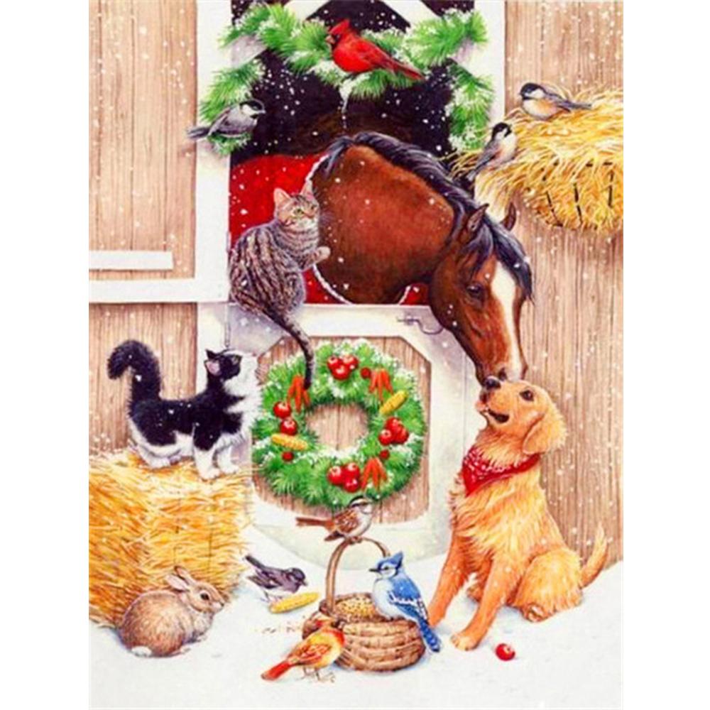 5D DIY Алмазная картина Дети Стразы Картина Новое поступление Алмазная вышивка Мультфильм Мозаика Рождественские украшения