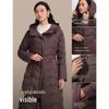 BOSIDENG B250134172 Belted Waist Commuter Hooded Down Jacket