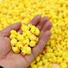 100Pcs Resin Mini Duck Miniature Figurines Ornaments Decor Yellow Animal Garden Crafts Tiny Duck Landscape Plants Fairy
