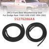 2PCS Front Door Weatherstrip Seal For Dodge Ram 1500 2500 3500 1994-2002
