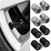 4PCS Car Aluminum Metal Wheel Tire Valve Dust Caps Cover Car Styling For Ford Kuga Transit Ecosport Focus Ranger Mustang Fusion UH4