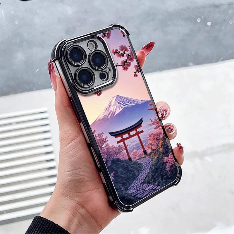 Японская Розовая Вишня Гора Фудзи Мягкий Чехол Для Телефона Для Xiaomi Poco X7 X8 Pro Max X6 X5 X3 F8 Ultra F7 M8 M7 M5S Redmi 15C 15A 15 14