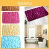 Mat Nonslip Bath Memory Foam 3d Cobble Stone Shape Microfibre Pebble Toilet Rug