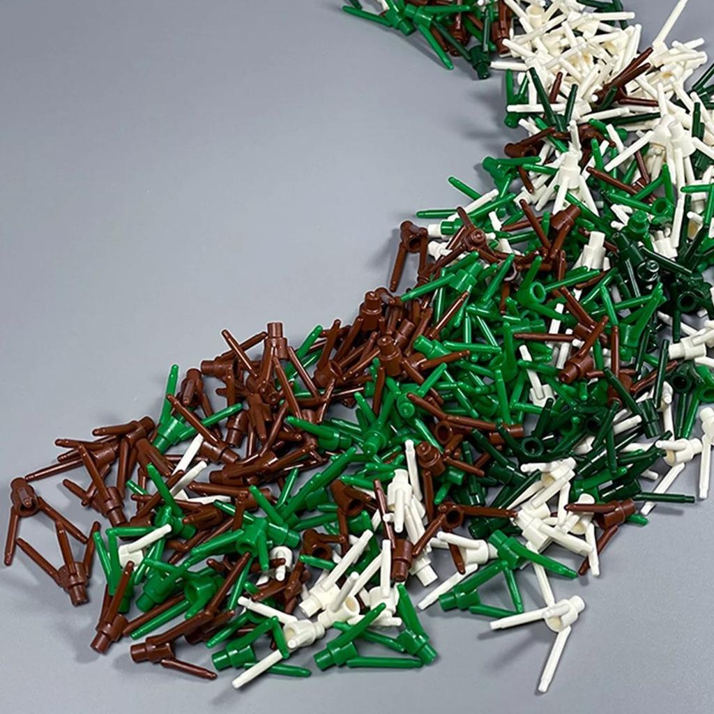 200 шт./лот Детали MOC 24855 Стебель растения/цветка с нижним штырьком Для деталей конструктора DIY Рождественский подарок Игрушка