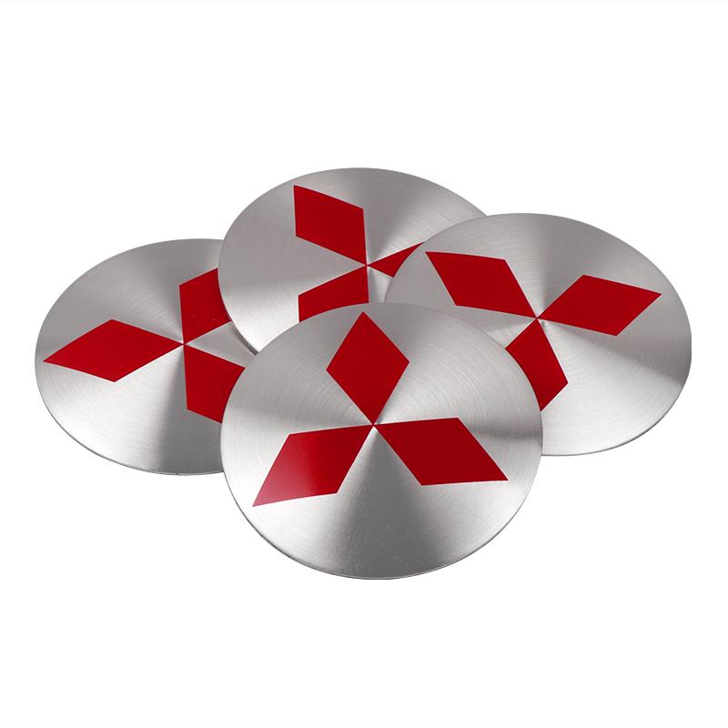 4pcs 56mm Car Styling Wheel Hub Cap Dust-Proof Sticker For Mitsubishi Space Star Eclipse Cross ASX Xl Lancer 9 Galant Ralliart