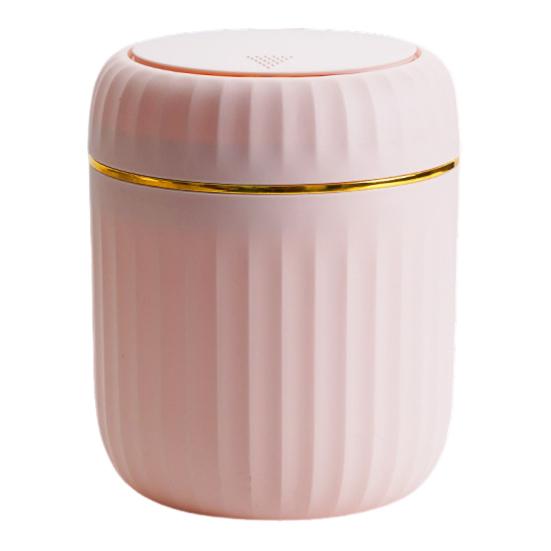 Desktop Trash Can with Press-Type Lid Large Capacity Easy To Clean Non-Slip Design Compact Size Garbage Bin