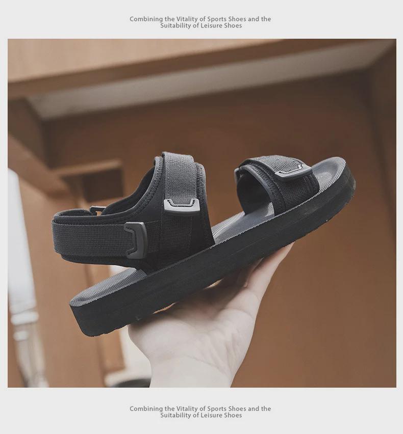 Extra-Large Men's Breathable Summer Beach Sports Sandals for Wide Feet