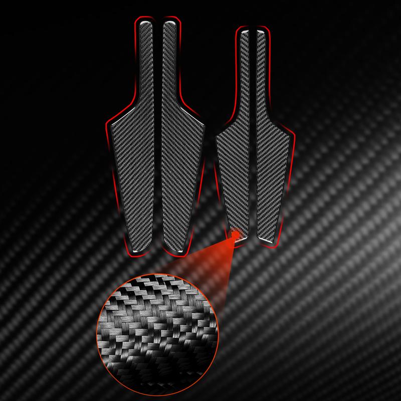 For Jeep Cherokee 2014-2018 Real Carbon Fiber Stickers Door armrest Panel Trim Cover Car Accessories Interior decorative