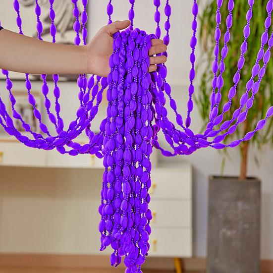 Нитяная дверная штора Мягкие шарики Кисточка Дверная штора Настенная панель Бахрома Жалюзи для окна Декоративная перегородка для дома Гостиная Задник Дверной проем