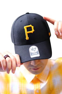Кепка 47 Brand Pirates MLB Черно-желтая B-MVP20WBV (01)