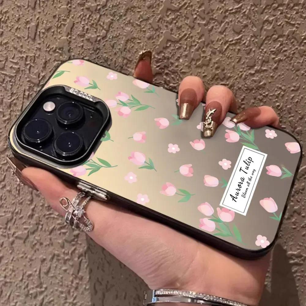 IMD чехол для Vivo Y27 Y28 Y36 Y35 Y33s Y21 Y21A Y21s Y21T Y32 Y33T Y22 Y22s Y27S Y36i T1X Y77T U5x Чехол для телефона Тюльпан Матовый чехол
