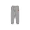 Letter Print Cuffed Breathable Sweat-Wicking Knit Sports Pants Kids Pants Gray VN000JZCHTG