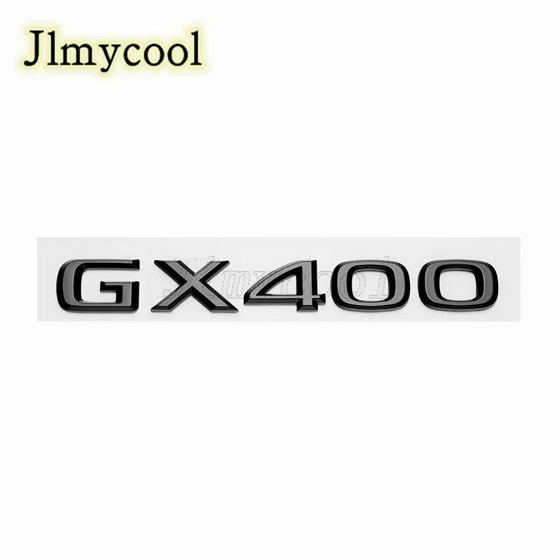 HZN3 3D Chrome Glossy Black ABS Letters Number GX400 GX460 GX470 Emblem For Lexus Car Trunk Logo Badge Sticker