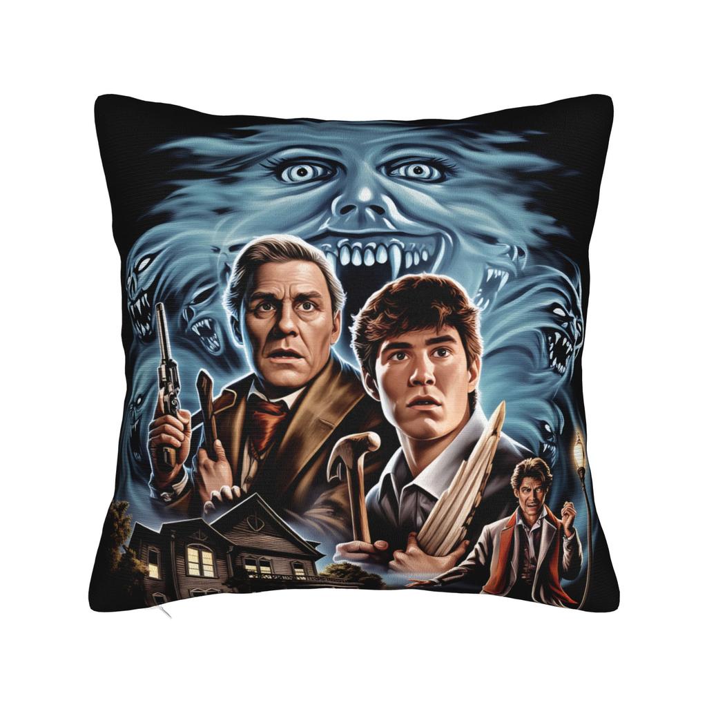 Horror Film Frighteds Nights Pillow Cover Funny Pillow Case For Living Room Bed Chair Comfy Cushion Cover Birthday Present