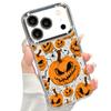 Чехол-фонарик из тыквы на Хэллоуин Для iPhone 18 Pro Max Покрытие Линзы Прозрачный Мягкий Чехол Для iPhone 17 16 15 14 13 Pro Max 17E 16E