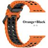 Two-Tone Ocean Strap For Apple Watch Ultra 2 Band 49mm 46mm 45mm 44mm 42mm Sports Silicone Bracelet iWatch Series 10 9 8 7 6 SE Band