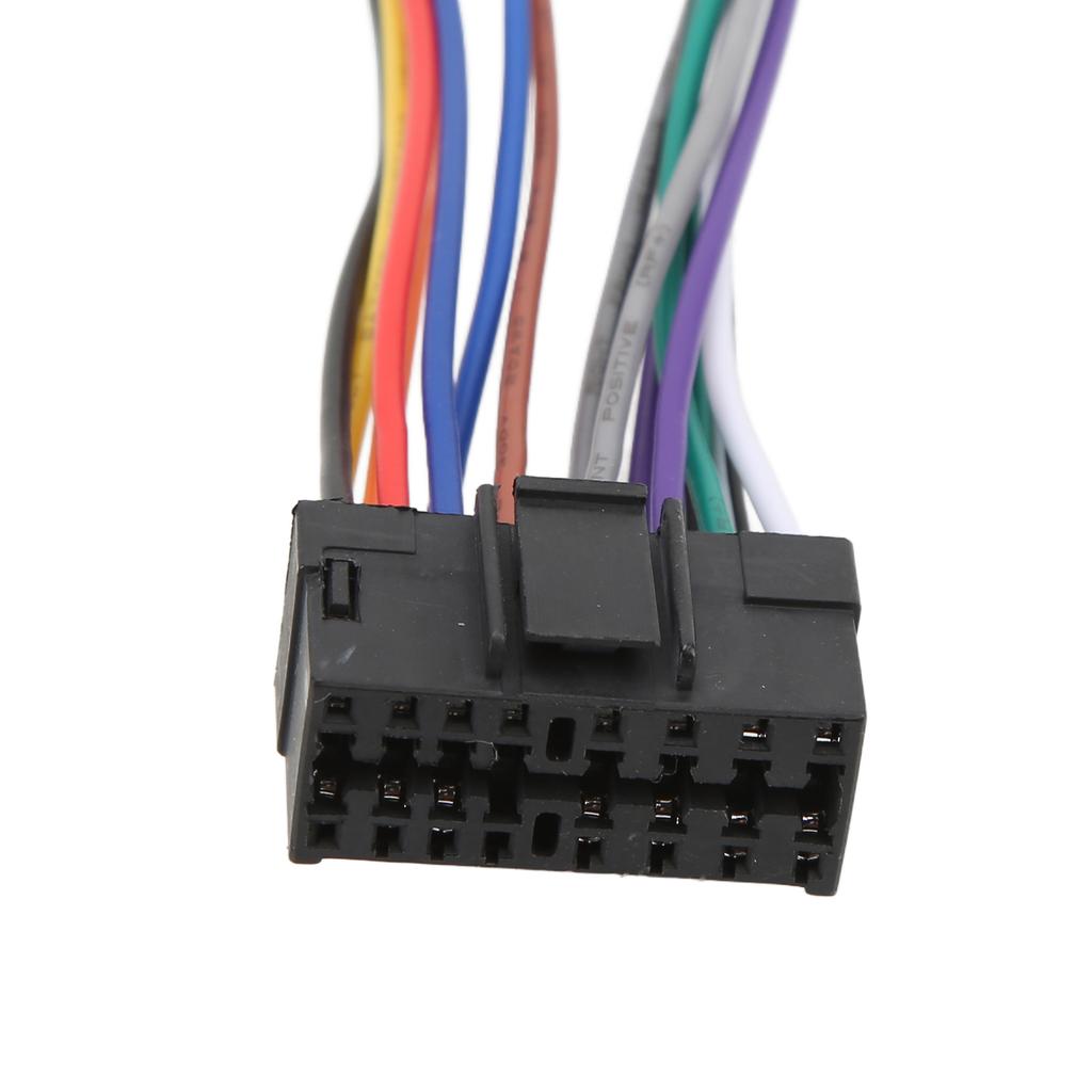 Car Audio Wire Plug Harness 16Pin ABS Plastic Replacement for Radio Receiver