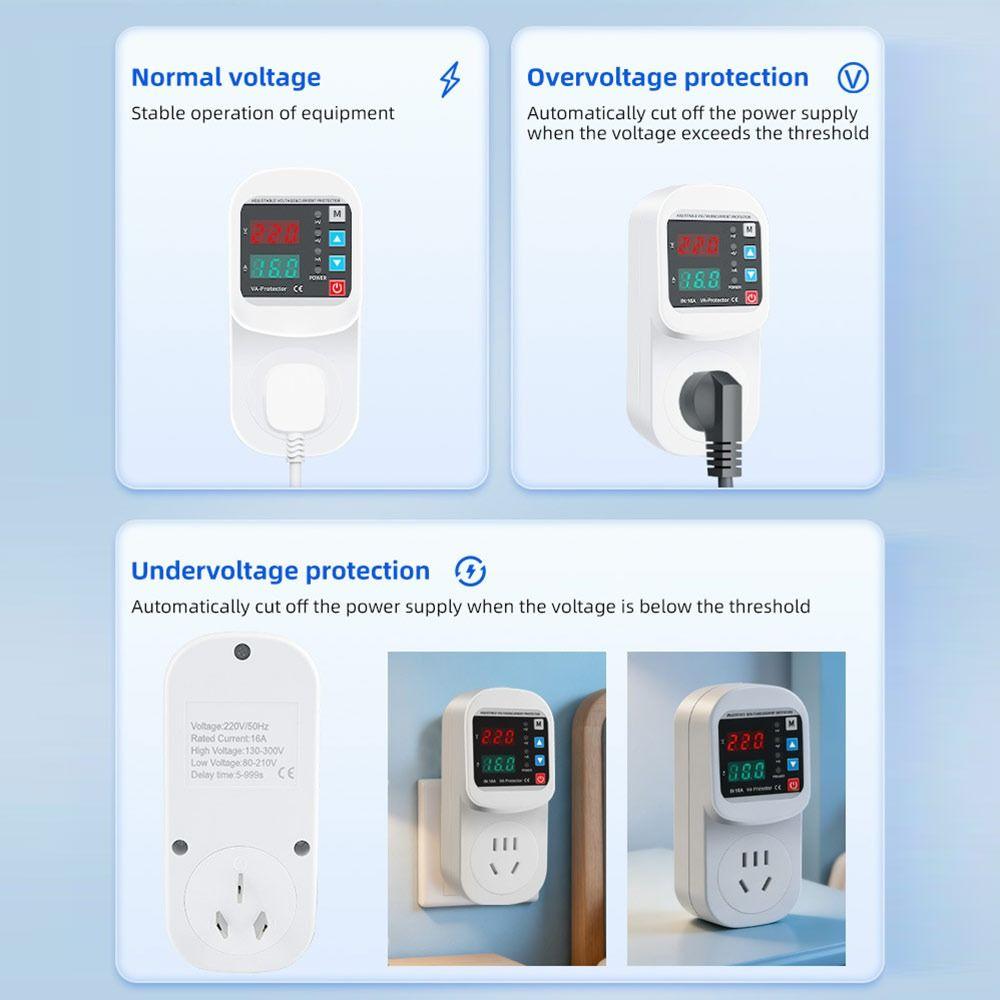 Automatic Reclosing Voltage Protector Socket Overvoltage Protector Equipment Protection
