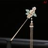 Retro Traditional Flowers  Simulated Pearls Long Tassel Hairpins Hair Sti