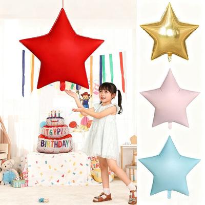 Matte Finish Star Balloons Solid Color Birthday Party Balloons Festival Room Outdoor Decoration