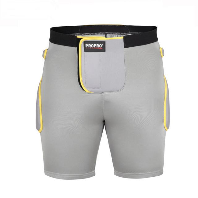 Outdoor Sports Protective Breathable Black/Silver Men/Women Sponge For Ski Skating Riding Diaper Hockey Pants Gear