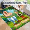 Custom Text Asterix & Obelix Pattern Floor Rug Soft Indoor Carpet Mat Living Room Bedroom