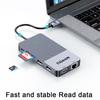 QGeeM Док-станция USB-концентратор 3.0 с тройным дисплеем, двойной HDMI VGA USB-адаптер-разветвитель для ноутбуков Xiaomi USB3.0-концентратор Аксессуары для ПК