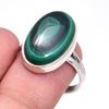 Natural Malachite Gemstone Handmade 925 Solid Sterling Silver Ring Size 8 G4L66