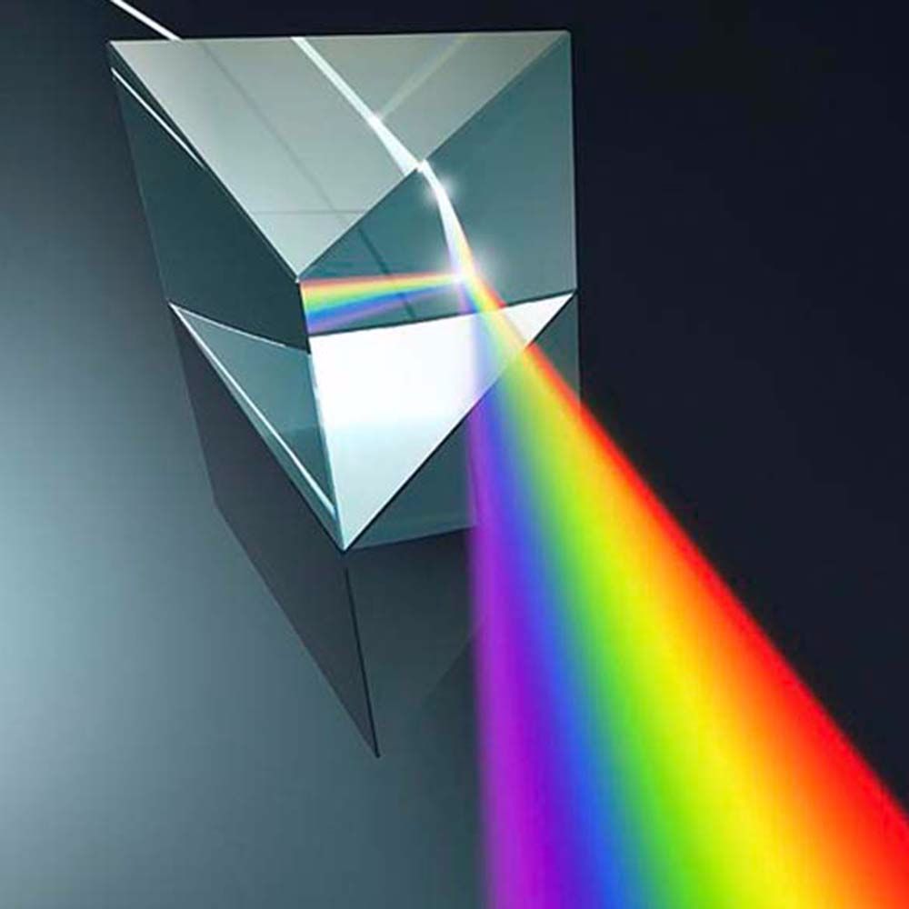 Optical Glass Physics Stem Science Toys Rainbow Prisma Glass Reflecting Triangular Color Prism