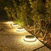 Solar Power Disc Light LED Outdoor Garden IP65 Waterproof Suitable for Ground Garden Lawn Path Terrace Landscape Decoration