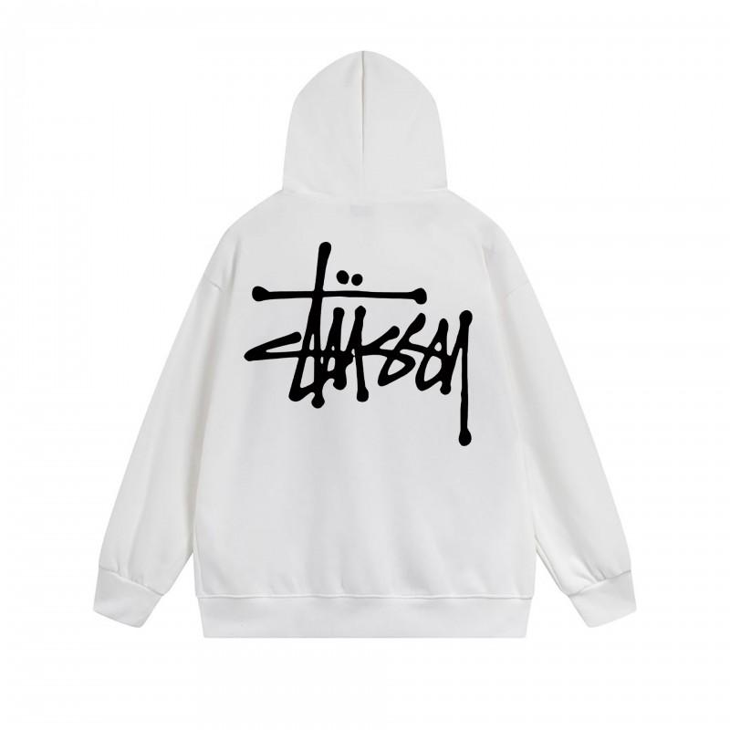 Mens Hooded Zip-Up Sweatshirt With Letter Print Loose Fit Cotton Pullover Winter Daily Wear