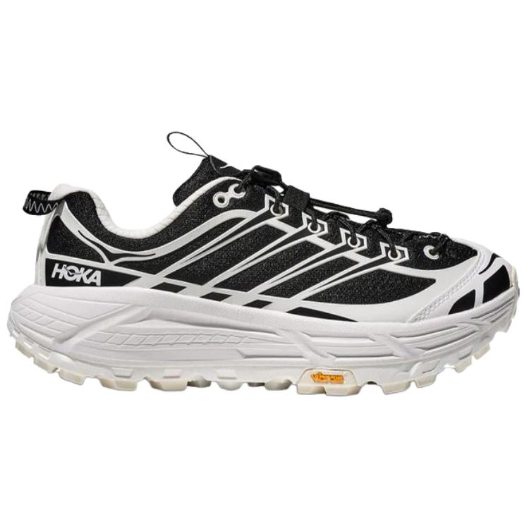 HOKA One One Mafate Three 2 Fashionable Comfortable Running Shoes Unisex Sneakers Black White 1141572-FLCK