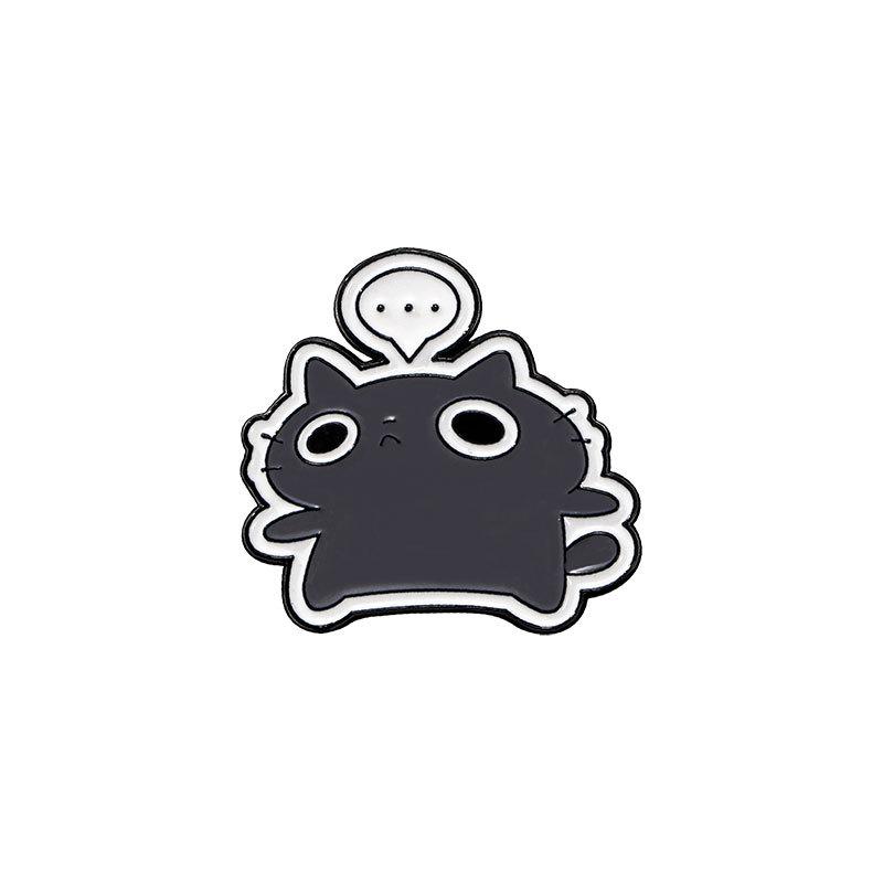 Cute Cartoon Cat Anime Enamel Alloy Brooch Waist Tightening Anti Exposure Badge Pin Decoration For Clothing Backpack Jacket Accessory