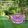 Bird Feeder Flower Shape Design Hummingbird Feeder All-Weather Water Drinker Integrated Flower Core