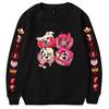 Men's Hazbin Hotel Anime Print Hoodies Round Neck Hooded Sweatshirts Man Travel Pullover Male Top Streetwear Outdoor Tracksuit