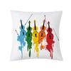 Retro Music Notes Doublesided Printed pillow cover Short plush Suitable living rooms bedrooms sofas throw cushion cover