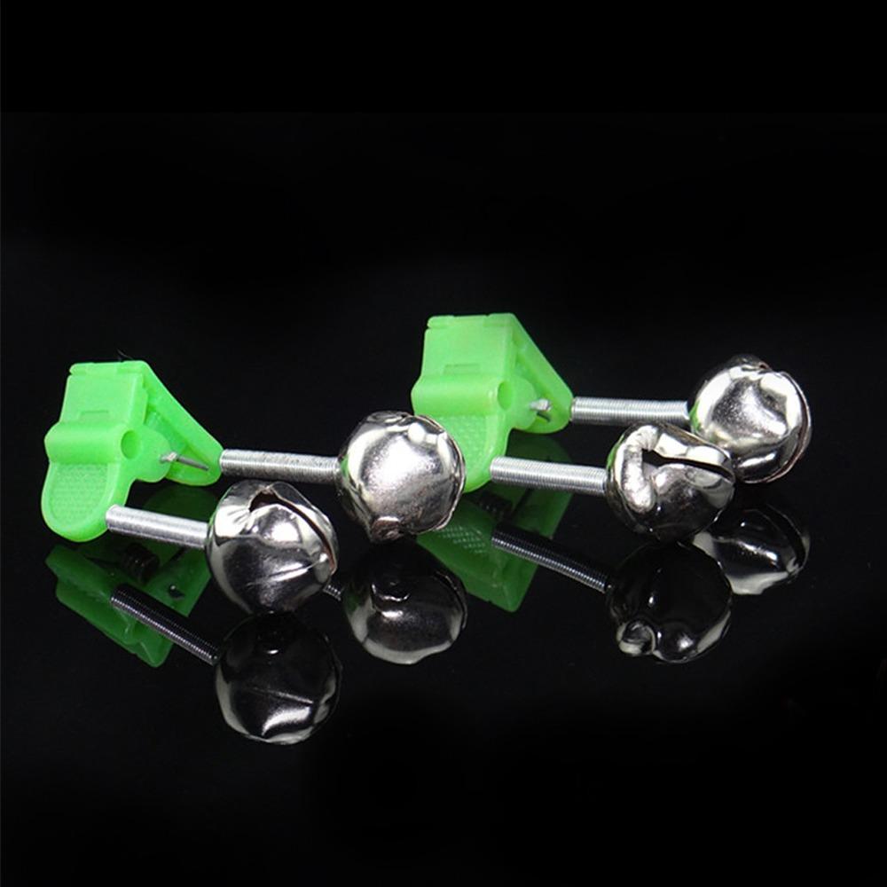 20/50PCS 46*32mm Fishing Rod Alarm Bells Double Spring Clip Bite Alarm Bells  Outdoor Fishing