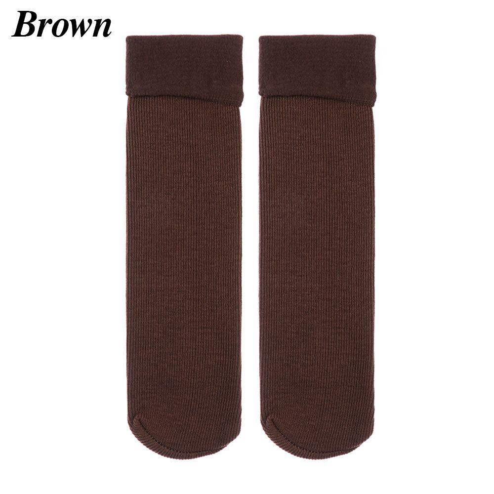 Autumn Winter Snow Boots Thicken Velvet Floor Socks Wool Cashmere Snow Socks Sleeping Warm Hosiery