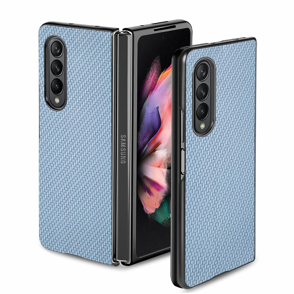 Применимо к чехлу для мобильного телефона Samsung Galaxy Z Fold1, складной экран W11, всесторонний чехол с узором из углеродного волокна, защитный чехол Z fold1